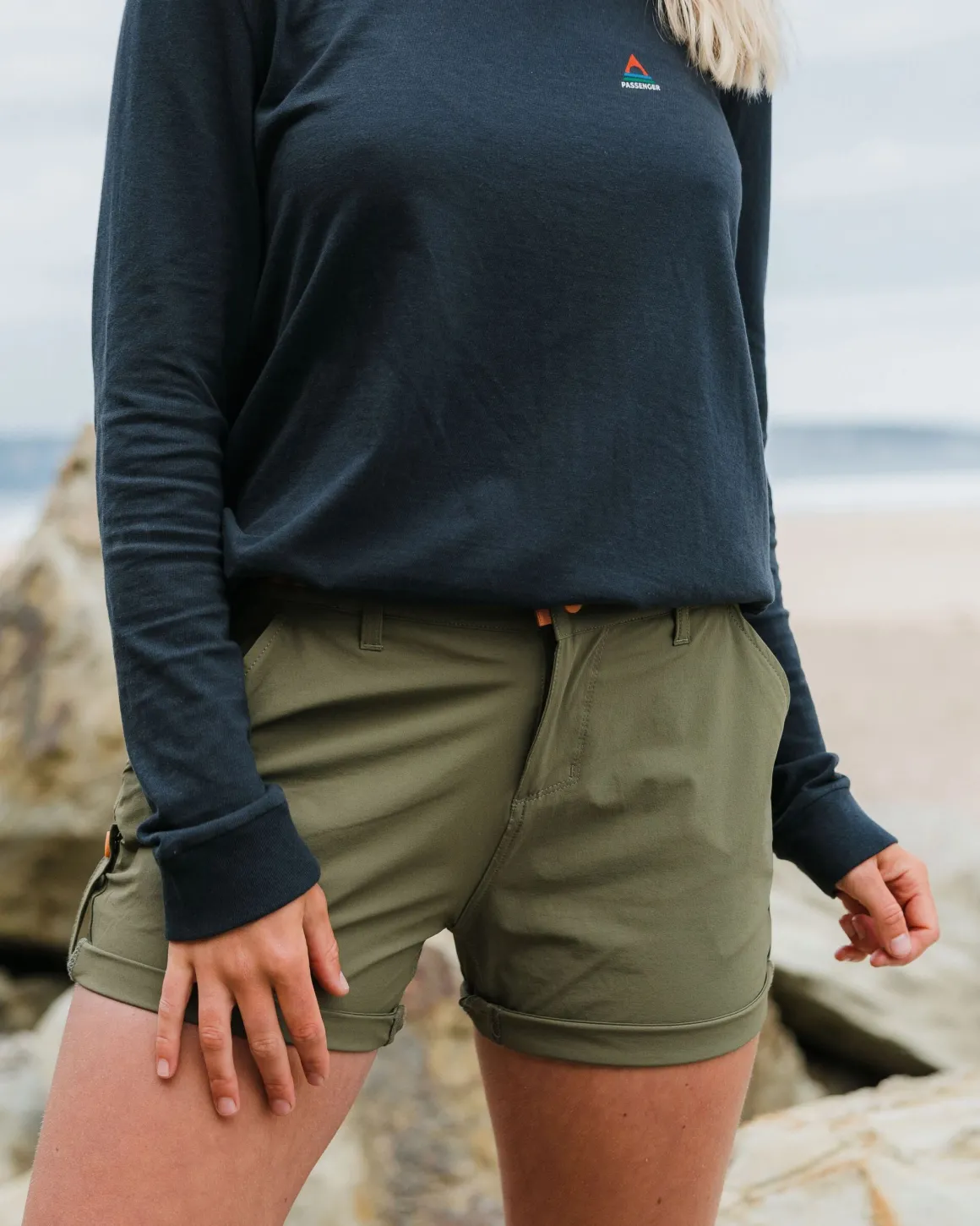 Shorts roulés 365 Trail - Kaki