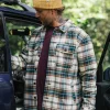 Surchemise doublée en sherpa Freestyle - Birch/Rain Forest Check