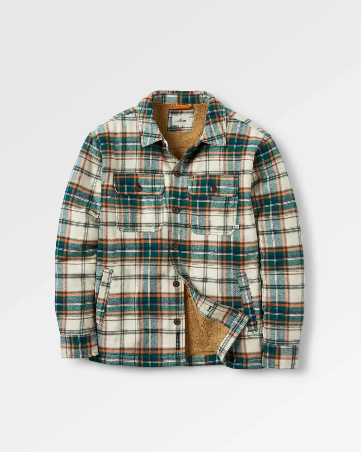 Surchemise doublée en sherpa Freestyle - Birch/Rain Forest Check
