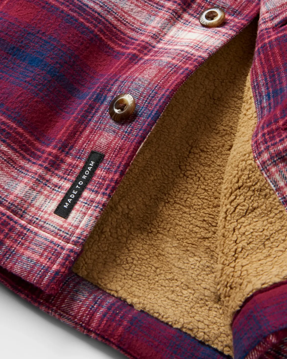 Surchemise Doublée Sherpa Freestyle - Carreaux Vin/Bleu Marine Riche