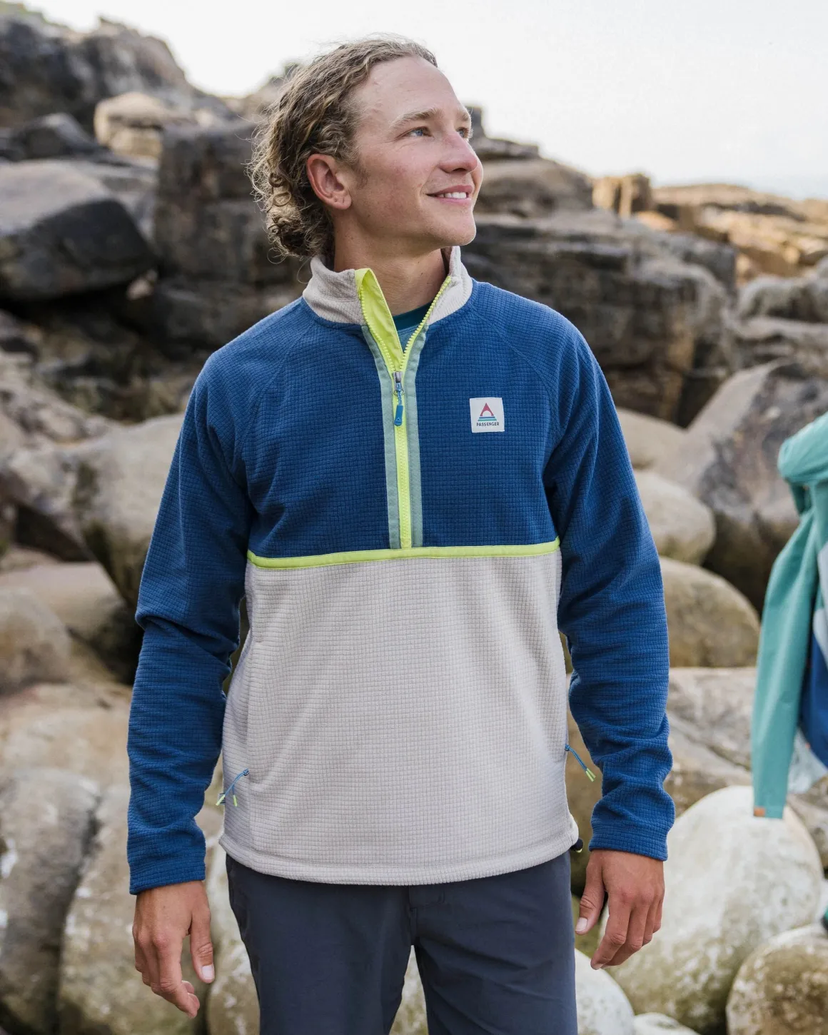 Survêtement en Polaire Recyclée Overlook - Denim Foncé/Gris Galet