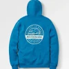 Sweat à Capuche en Coton Bio Odyssey - Bleu Acier