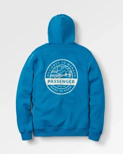 Sweat à Capuche en Coton Bio Odyssey - Bleu Acier