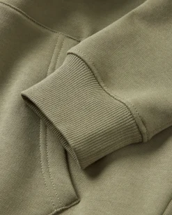 Sweat à Capuche en Coton Bio Vita - Olive Poudré