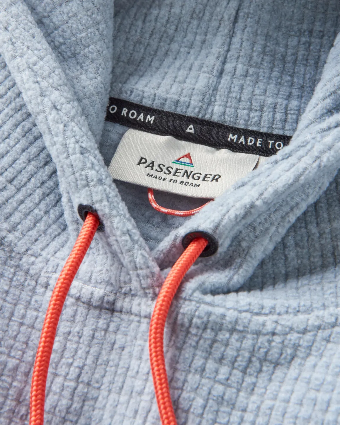 Sweat à capuche en polaire recyclée Point Recycled Grid - Gris Marl