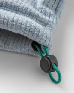 Sweat à capuche en polaire recyclée Point Recycled Grid - Gris Marl