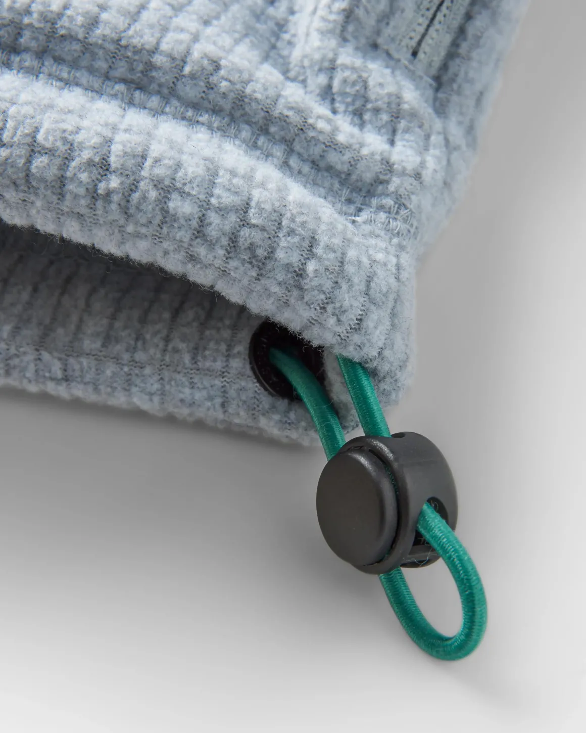 Sweat à capuche en polaire recyclée Point Recycled Grid - Gris Marl