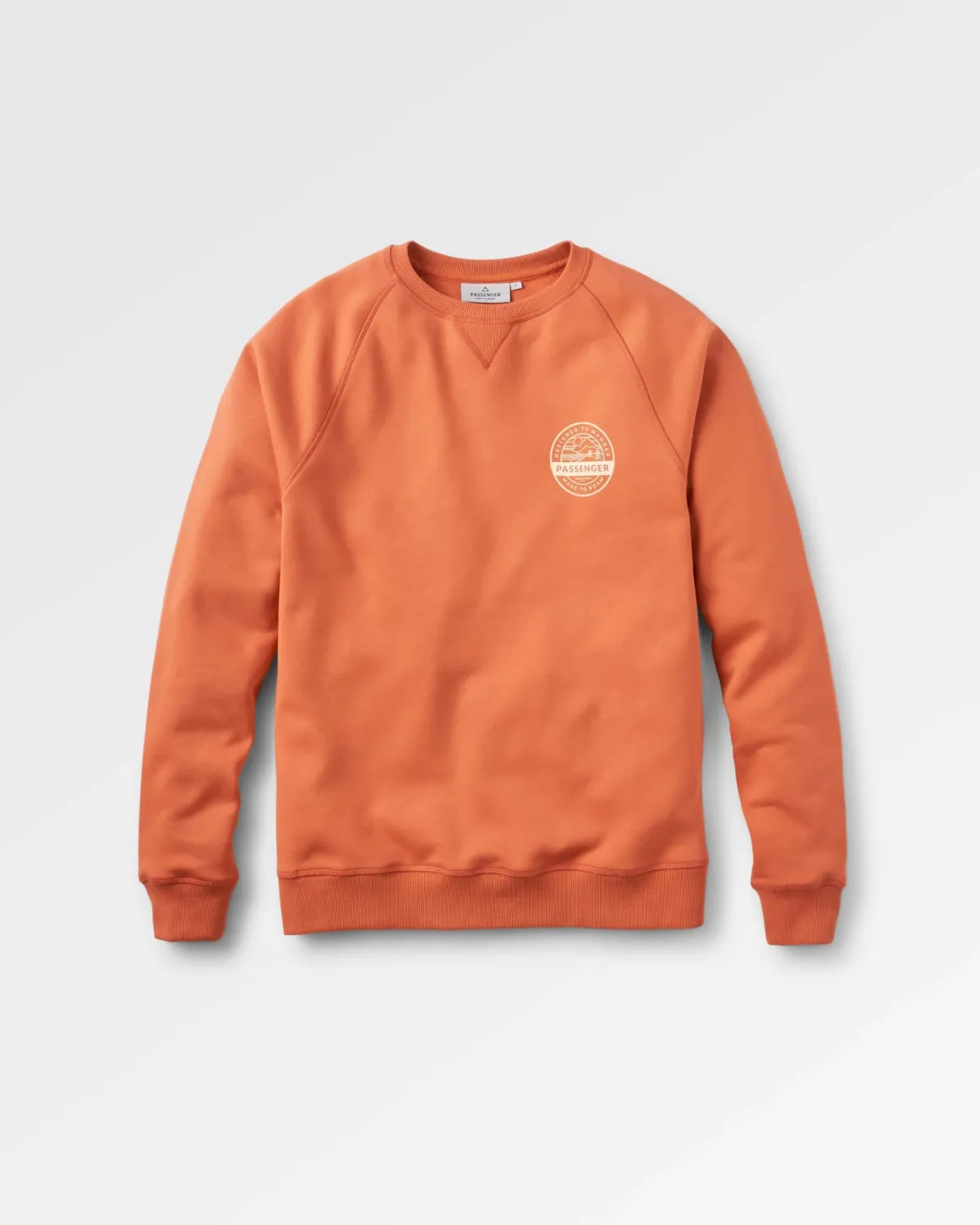 Sweatshirt en coton bio Odyssey - Orange brûlé