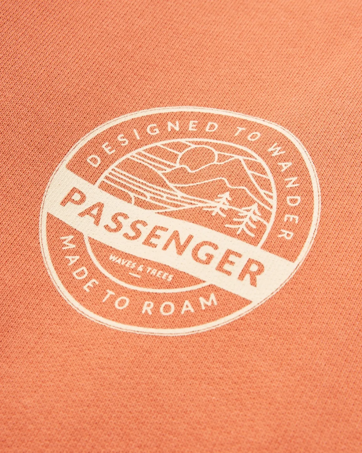 Sweatshirt en coton bio Odyssey - Orange brûlé