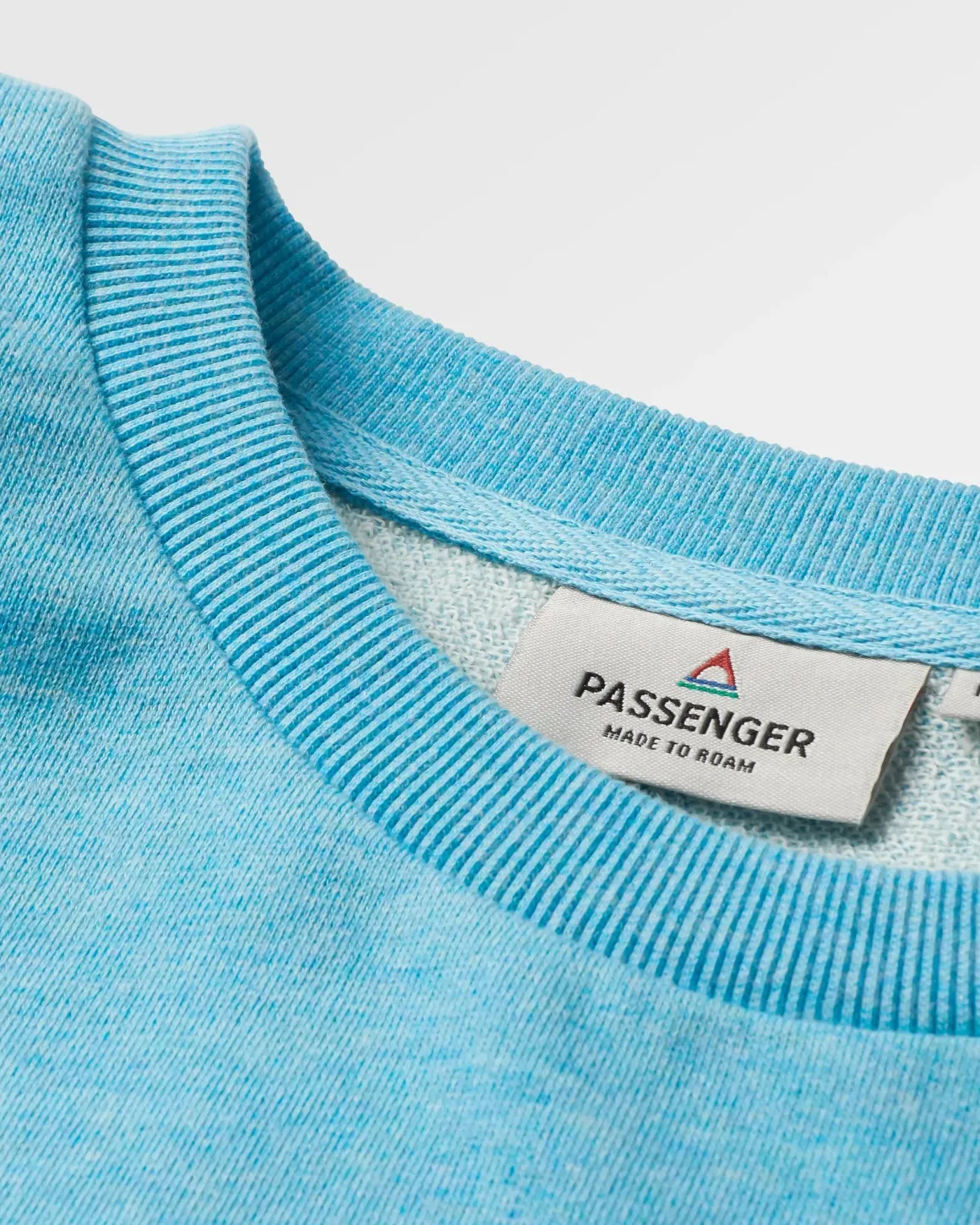 Sweatshirt en coton bio Poinsettia - Soft Blue Pool Marl