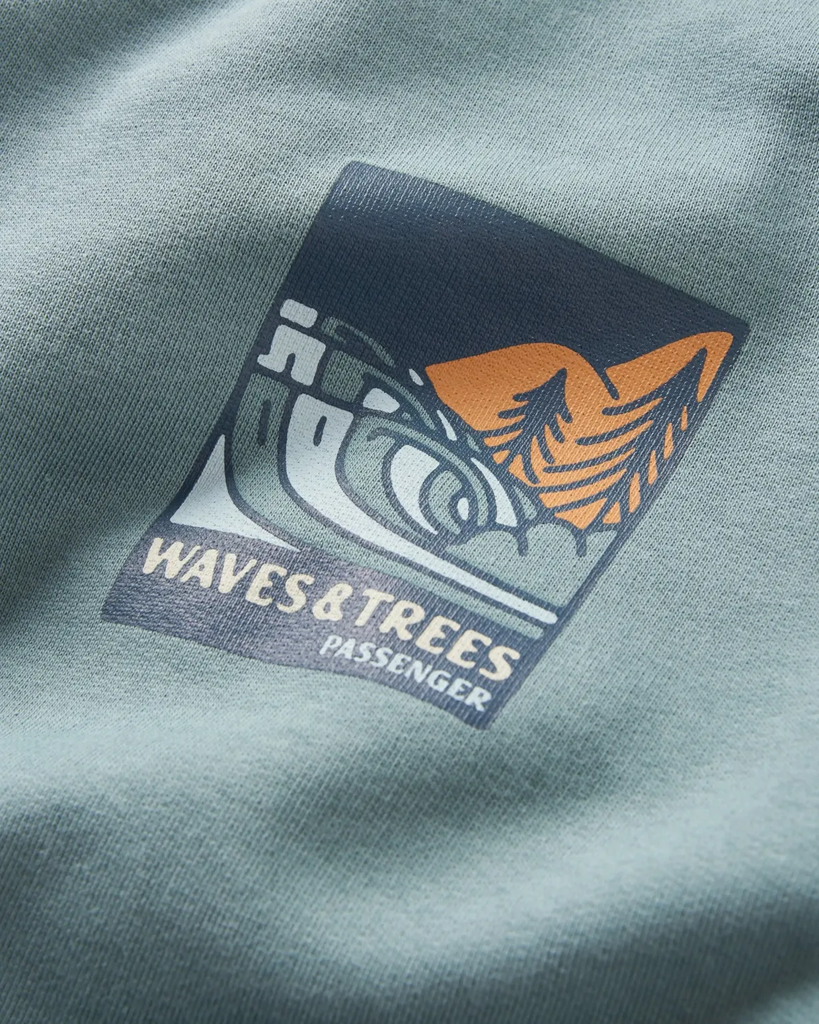 Sweatshirt en coton bio Waves u0026 Trees - Stormy Sea
