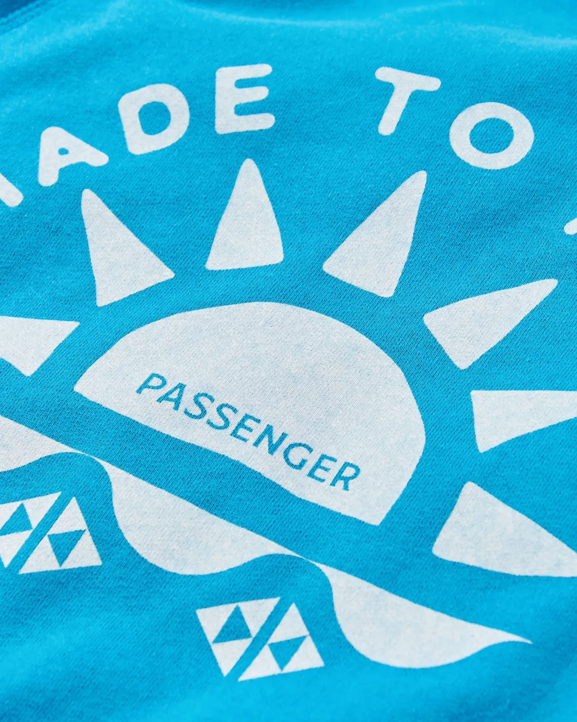 Sweatshirt en coton recyclé Sunburst - Blue Pool