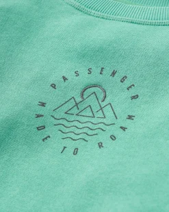 Sweatshirt en coton recyclé Remote - Épicéa vert