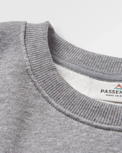 Sweatshirt en coton recyclé Yuca - Gris foncé chiné