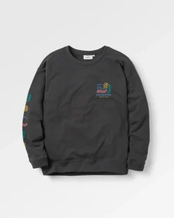 Sweatshirt Oversize en Coton Recyclé Phoenix - Noir