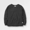 Sweatshirt Oversize en Coton Recyclé Héritage - Noir