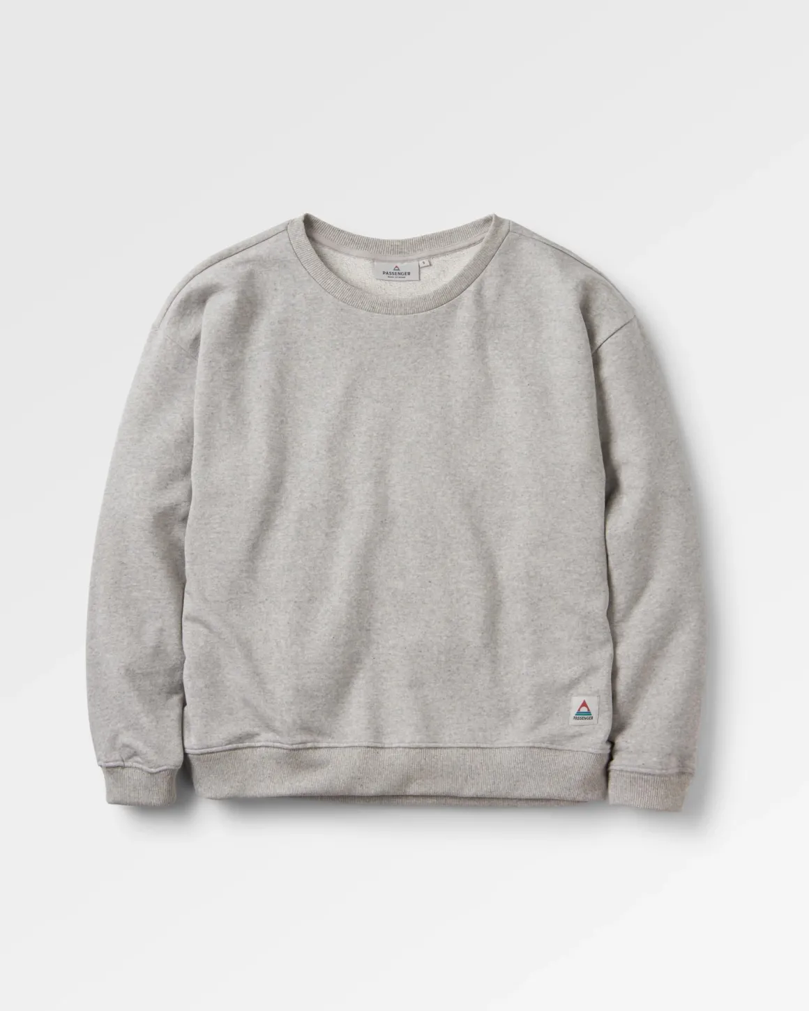 Sweatshirt Oversize en Coton Recyclé Héritage - Gris Marl