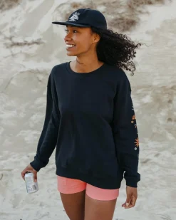 Sweatshirt Oversize en Coton Recyclé Chica - Noir