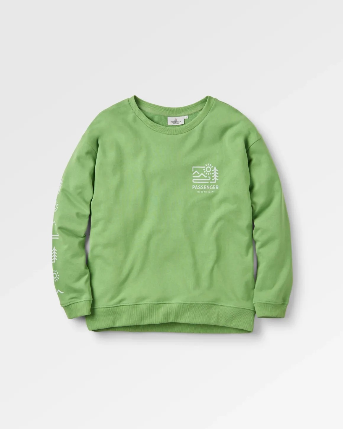 Sweatshirt Oversize en Coton Recyclé Phoenix - Vert Poire