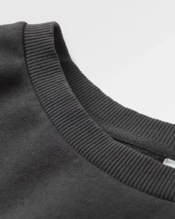Sweatshirt Oversize en Coton Recyclé Héritage - Noir