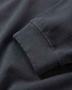 Sweatshirt Oversize en Coton Recyclé Héritage - Noir