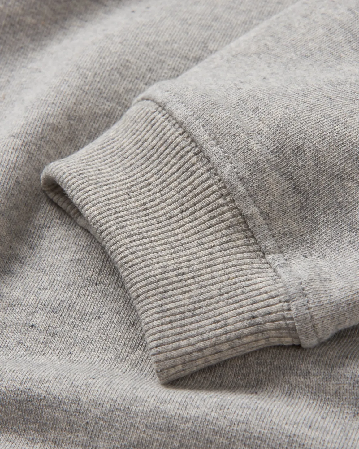 Sweatshirt Oversize en Coton Recyclé Héritage - Gris Marl