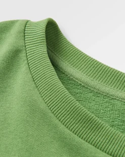 Sweatshirt Oversize en Coton Recyclé Phoenix - Vert Poire