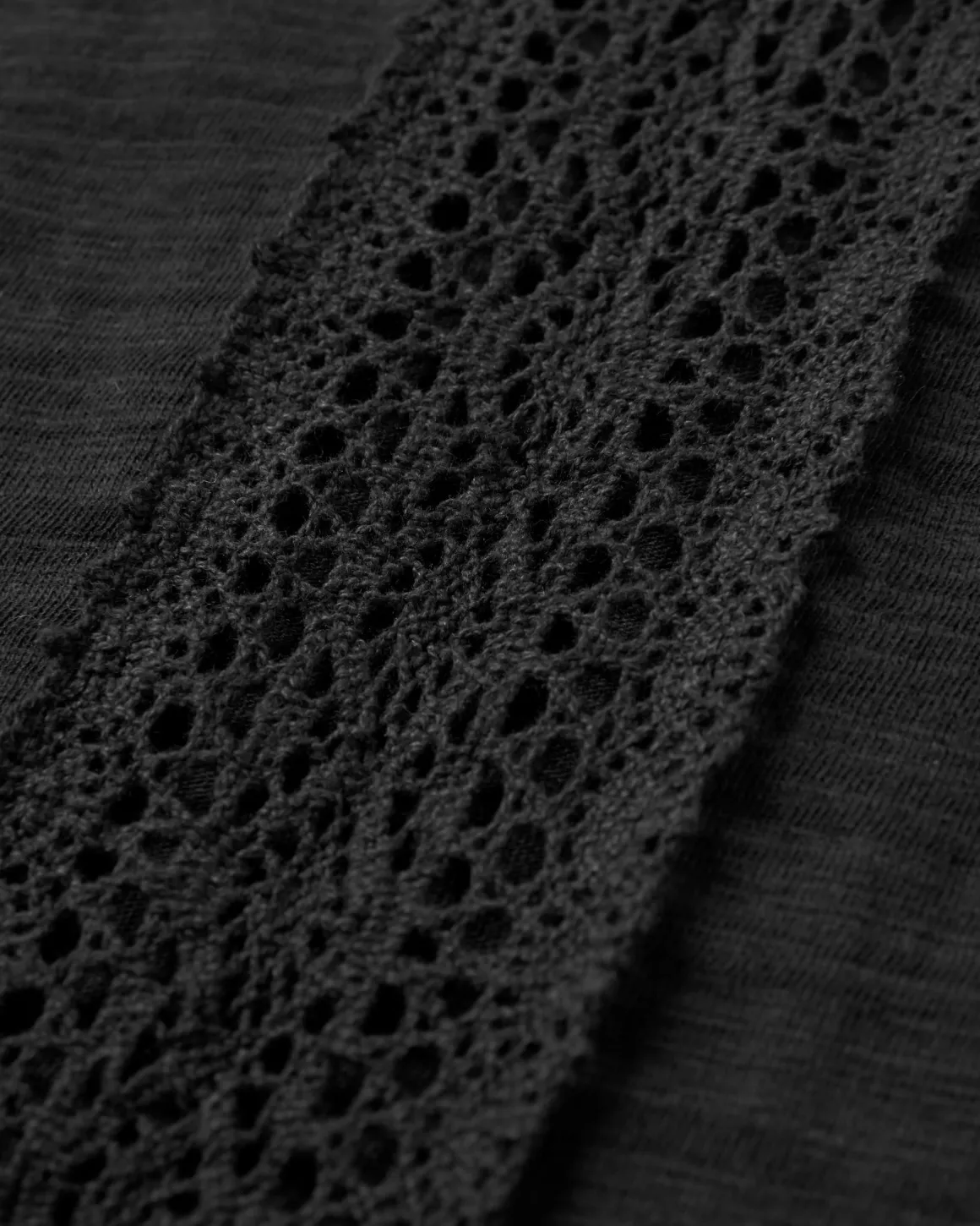 Top en coton recyclé Rivergate - Noir