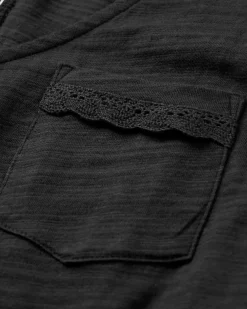 Top en coton recyclé Rivergate - Noir