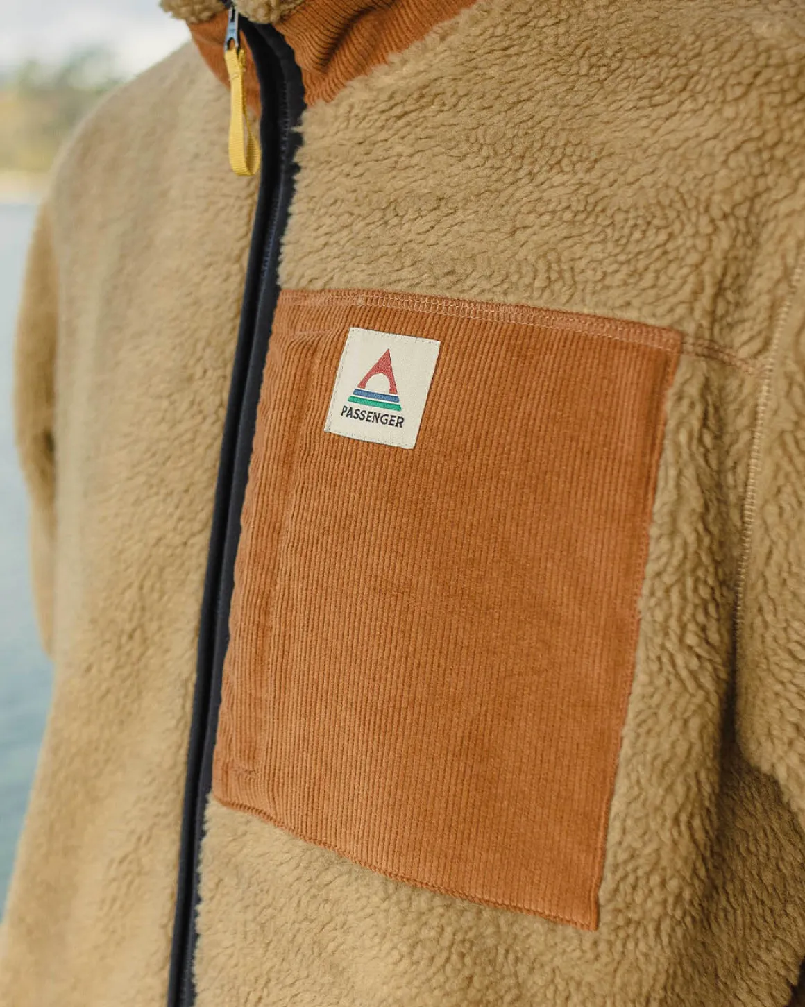 Trekker Recycled Deep-Pile Sherpa Fleece - Biscuit