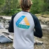 T-shirt à manches longues en matière recyclée Alpine - Noir/Gris