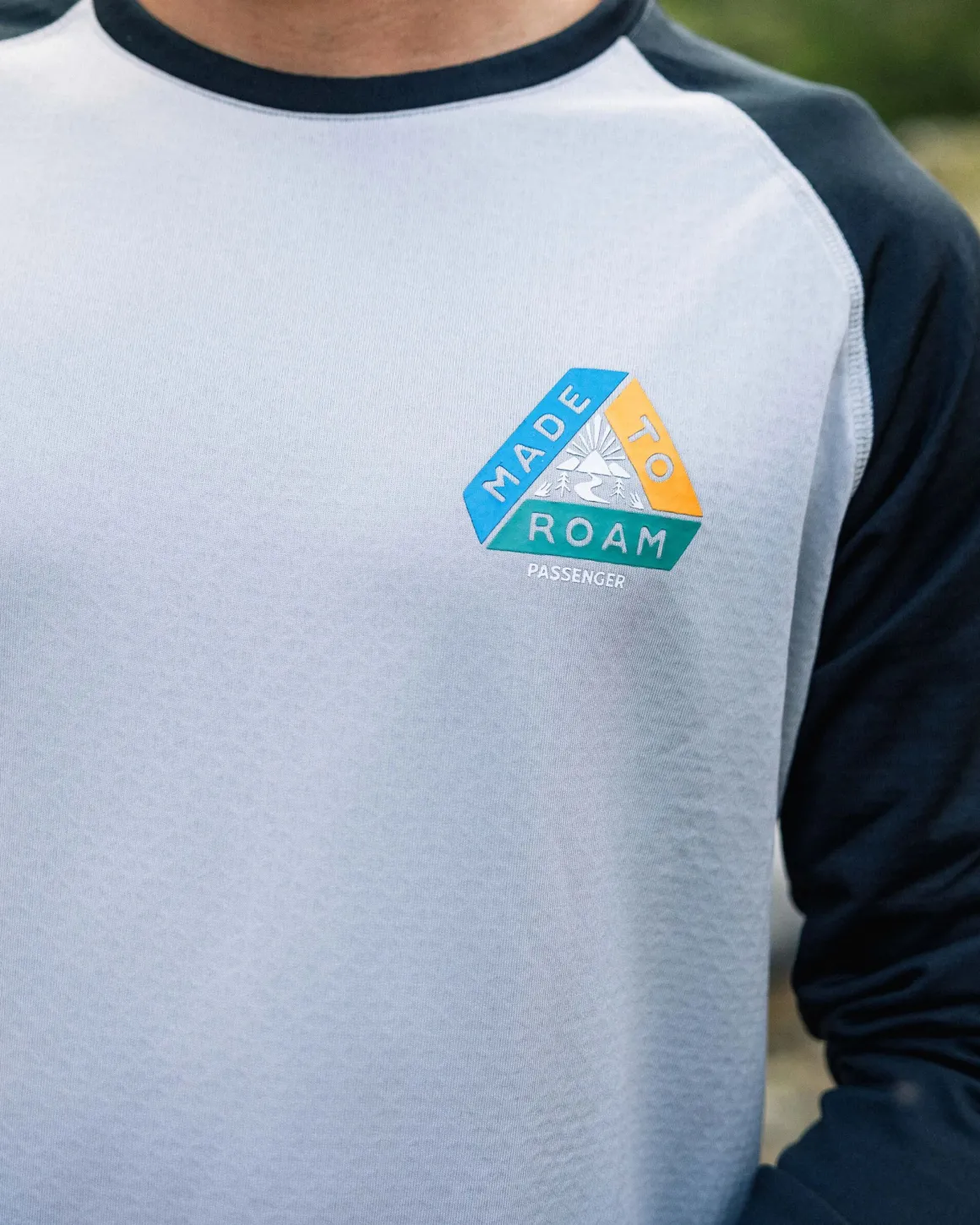 T-shirt à manches longues en matière recyclée Alpine - Noir/Gris