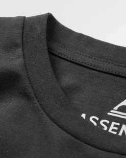 T-shirt à manches longues et coupe décontractée Vita Organic - Noir