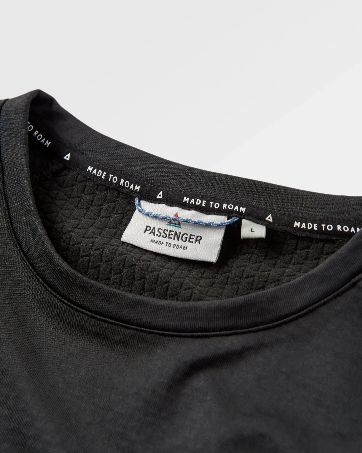 T-shirt à manches longues en matière recyclée Alpine - Noir