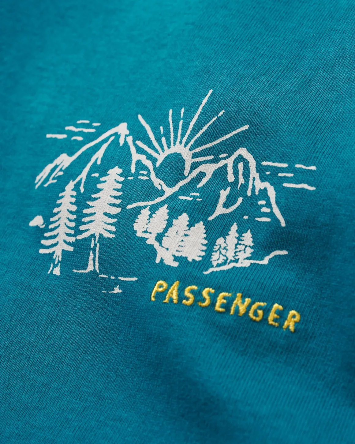 T-shirt à manches longues recyclé Riser - Bleu Corail