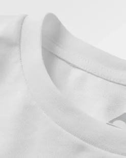T-shirt à manches longues Vita Organic à coupe décontractée - Blanc