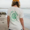 T-shirt à Manches Retroussées Discovery - Marshmallow