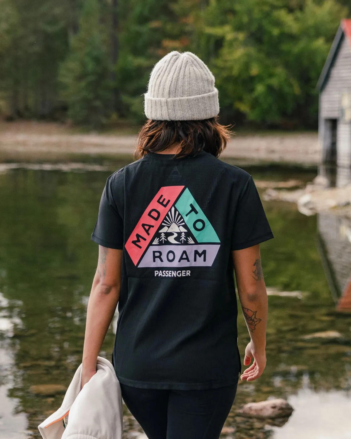 T-shirt actif Aurora - Noir