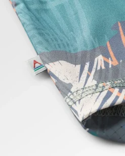 T-shirt Actif Recyclé à Dos Noué avec Impression Chakra - Camouflage Palmier Mer Profonde