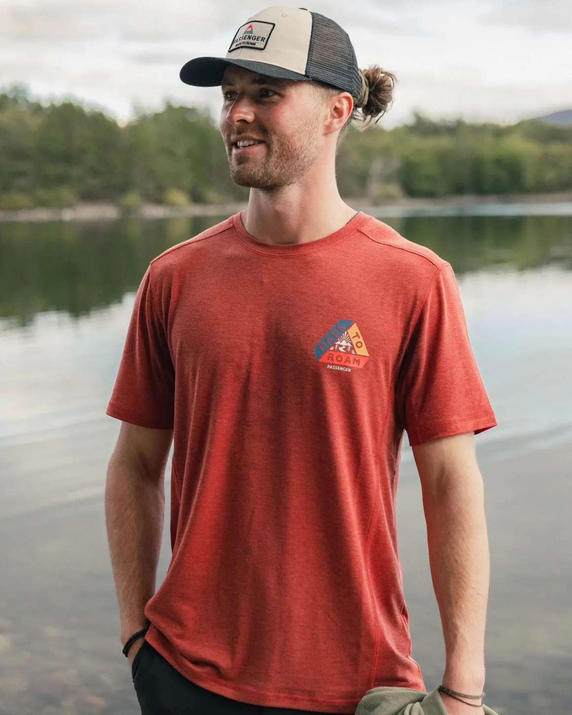 T-shirt actif texturé Kirkwood - Ocre Rouge