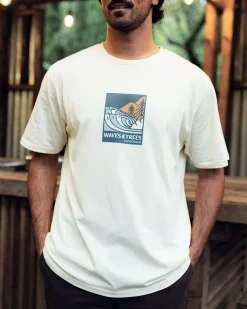 T-shirt en coton bio Waves u0026 Trees - Birch