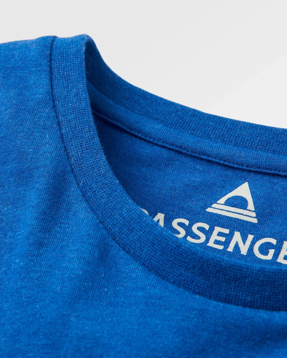T-shirt en coton bio Yuca - Bleu Azur Marl
