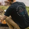 T-shirt en coton recyclé Escapism - Noir
