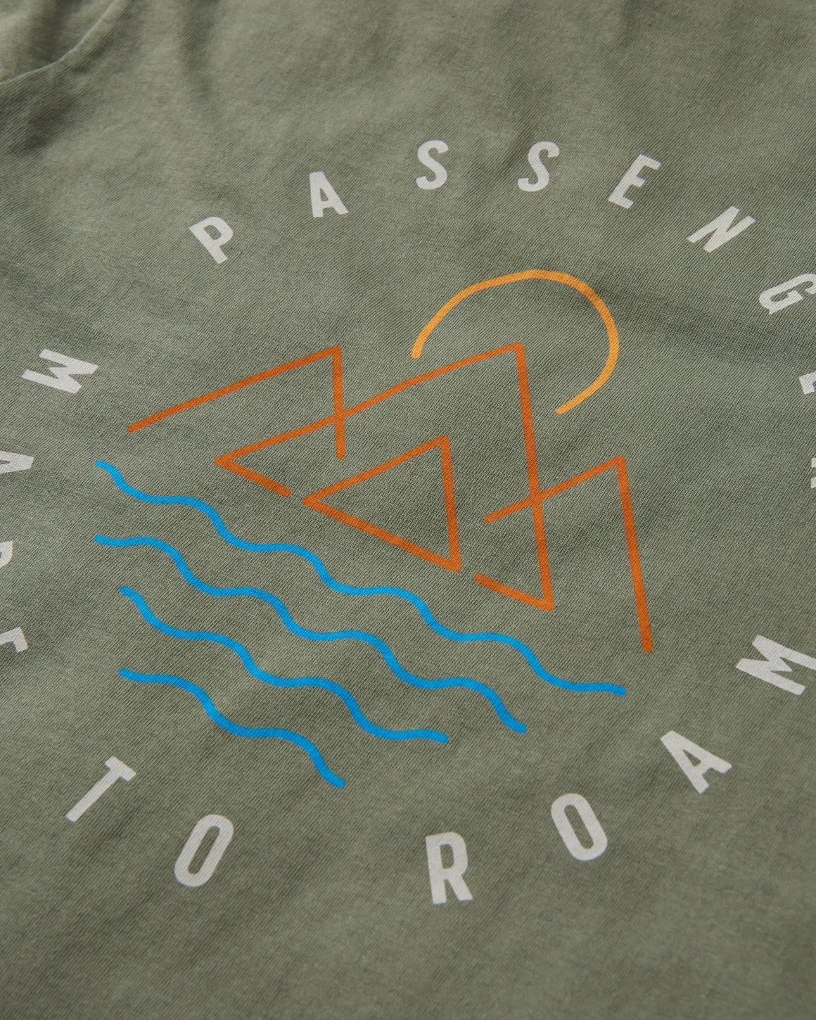 T-shirt en coton recyclé Escapism - Olive poussiéreux