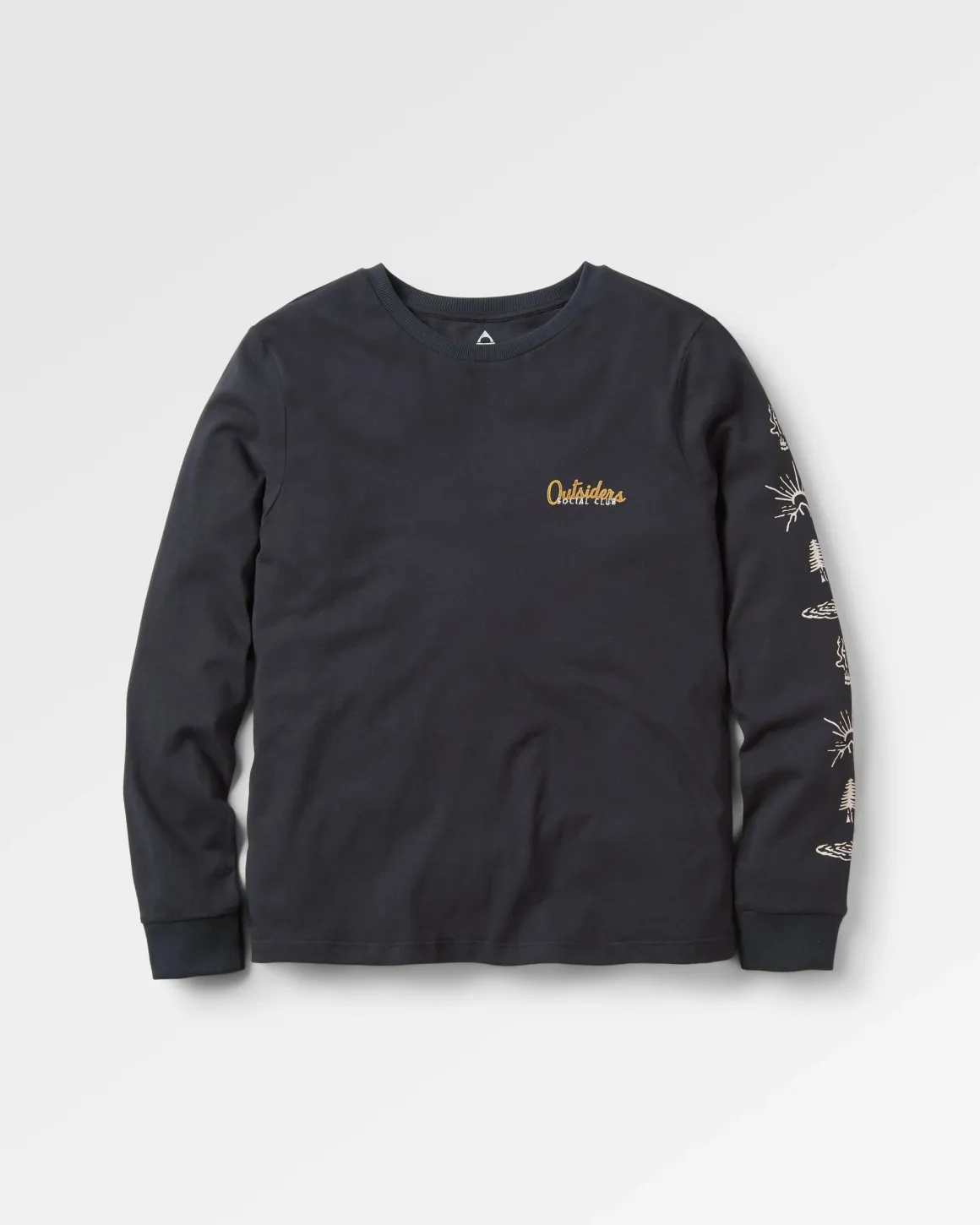 T-shirt manches longues en coton recyclé Dawn - Noir