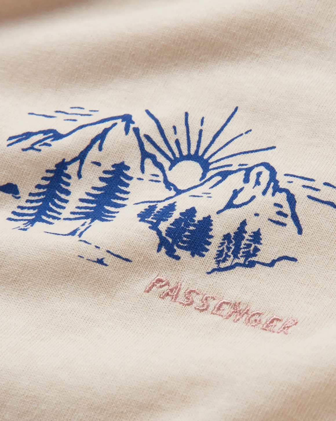 T-shirt manches longues en coton recyclé Riser - Birch
