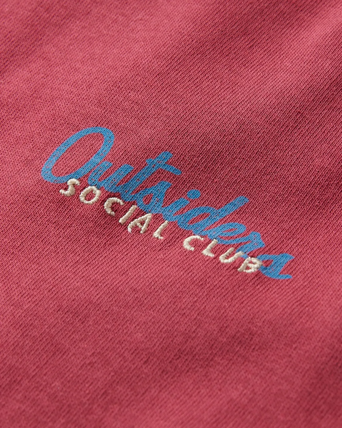 T-shirt manches longues en coton recyclé Dawn - Rouge Terre
