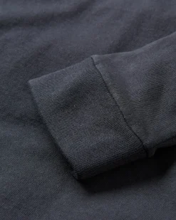T-shirt manches longues en coton recyclé classique - Noir
