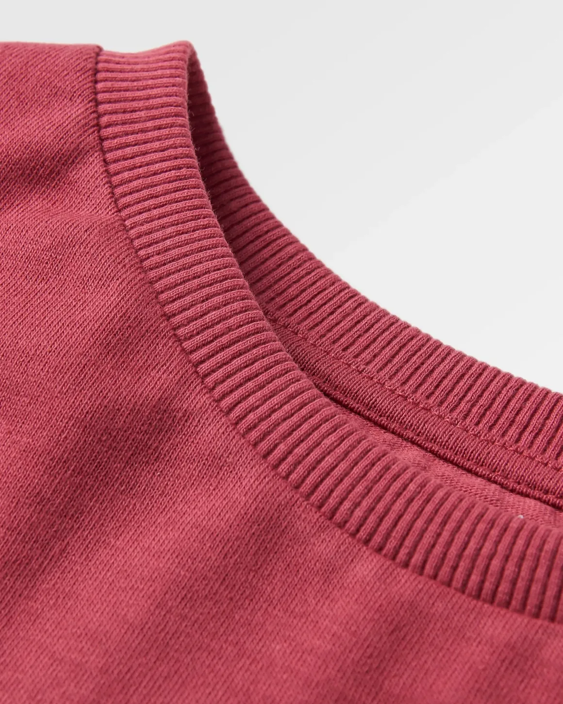 T-shirt manches longues en coton recyclé Dawn - Rouge Terre