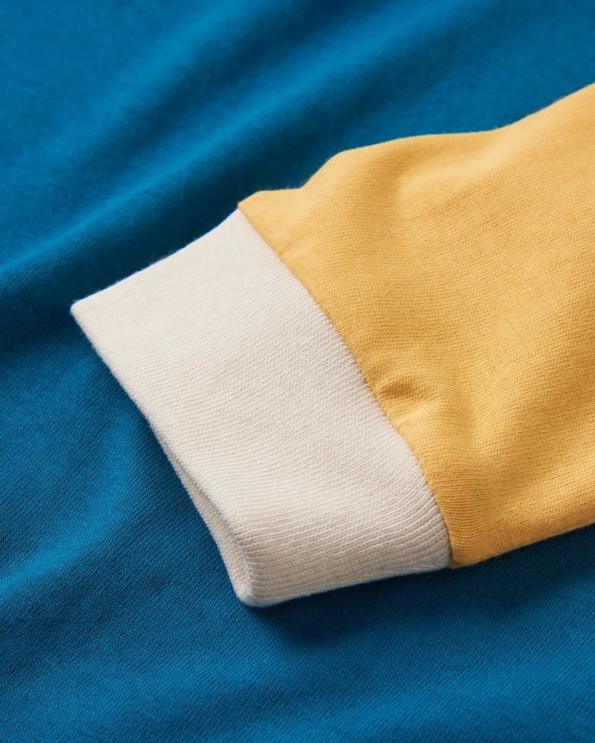 T-shirt manches longues en coton recyclé Riser - Bleu Corail
